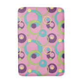 Funky Pink Circles Bath Mat Badematte (Vorderseite Vertikal)