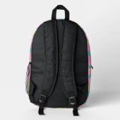 Funky Pink Circles Bedruckter Rucksack (Rückseite)