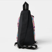 Funky Pink Circles Crossbody Bag (Rückseite)