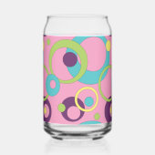 Funky Pink Circles Dosenglas (Rückseite)
