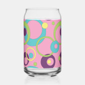 Funky Pink Circles Dosenglas (Links)