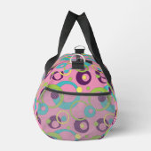 Funky Pink Circles Duffle Bag (Rechts)