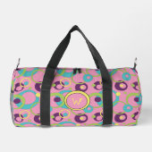 Funky Pink Circles Duffle Bag (Rückseite)