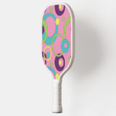 Funky Pink Circles Pickleball Schläger (Links)