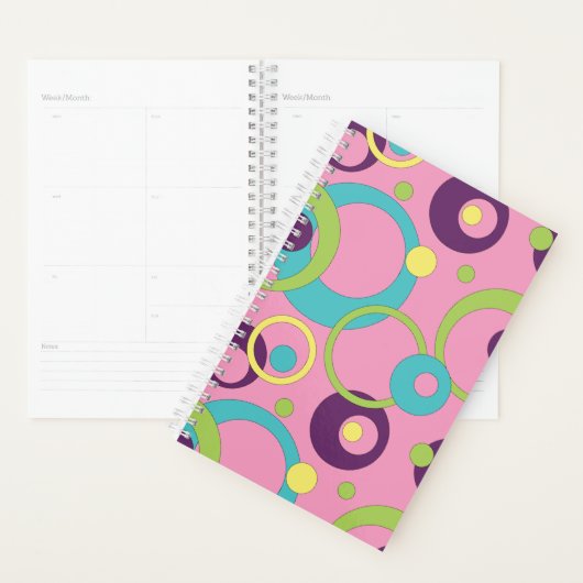 Funky Pink Circles Planer (Anzeige)