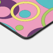 Funky Pink Circles Schreibtischunterlage (Ecke)