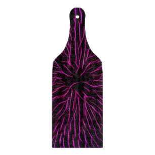 Funky Pink Fire Blume Abstrakt Schneidebrett