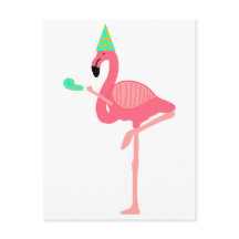 Funky Pink Flamingo Party Hat