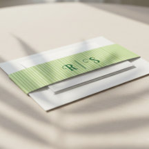 Funky Pink & Green Tropical Monogram