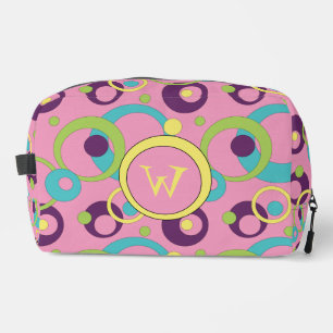 Funky Pink Kreise Waschbeutel