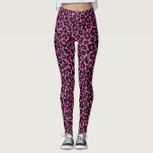 Funky Pink Leopard Leggings (Vorderseite)