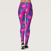 Funky Pink Lila Yummy Ananas Leggings (Rückseite)