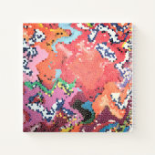 Funky Pink Pastels Abstrakt Journal Notizblock (Rückseite)