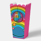 Funky Pink Popcorn Rainbow Disco Ball 70's Retro Geschenkschachtel (Rückseite)