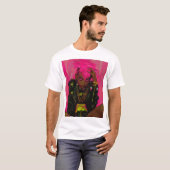Funky Pink Punk Personalisierter T - Shirt mit AR- (Vorne ganz)