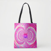 Funky Pink Spiral Tasche (Vorderseite)
