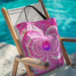 Funky Pink Spiral Tasche
