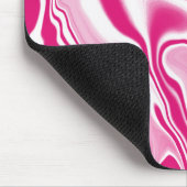 Funky Pink Swirl Gefärbte Krawatte Mouse Pad Mousepad (Ecke)