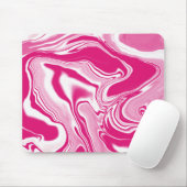 Funky Pink Swirl Gefärbte Krawatte Mouse Pad Mousepad (Mit Mouse)
