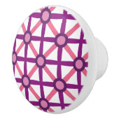 Funky Pink und Lila Muster Keramikknauf (Rechts)