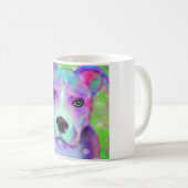 Funky Pitbull Kaffee-Tasse Kaffeetasse (VorderseiteRechts)