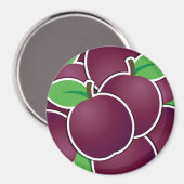 Funky plum magnet (Vorderseite/Rückseite)