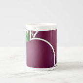 Funky plum porzellantasse (Vorderseite)