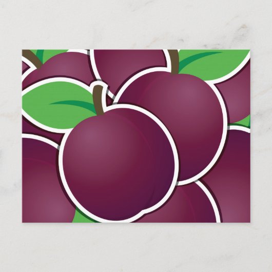 Funky plum postkarte (Vorderseite)