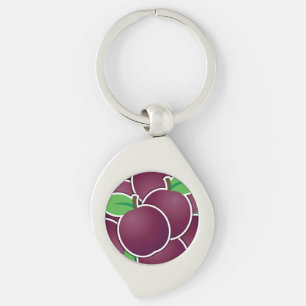 Funky plum schlüsselanhänger