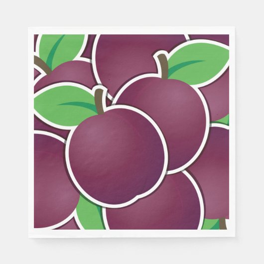 Funky plum serviette (Vorderseite)