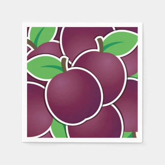 Funky plum serviette (Vorderseite)