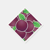 Funky plum serviette (Ecke)