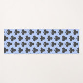 Funky Poker Cards Grau Pattern Yoga Mat Yogamatte (Vorderseite (Horizontal))