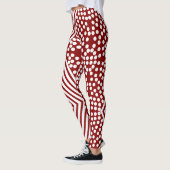 Funky Polka Dot Lines kühne Leggings (Links)