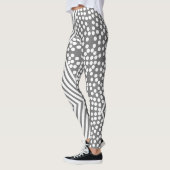 Funky Polka Dot Lines kühne Leggings (Links)