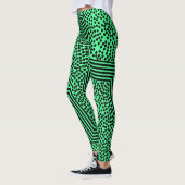 Funky Polka Dot Lines kühne Leggings (Links)
