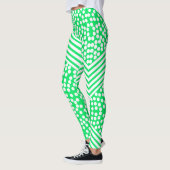 Funky Polka Dot Lines kühne Leggings (Links)
