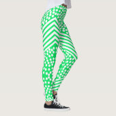 Funky Polka Dot Lines kühne Leggings (Rechts)