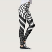 Funky Polka Dot Lines kühne Leggings (Rechts)