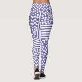 Funky Polka Dot Lines kühne Leggings (Rückseite)