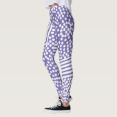 Funky Polka Dot Lines kühne Leggings (Links)