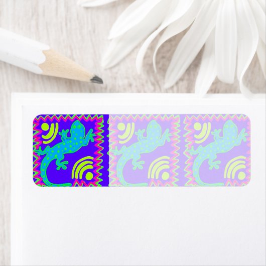 Funky Polka Dot Lizard Muster Tierdesigns (Insitu)