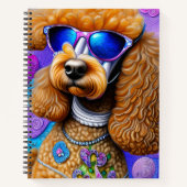 Funky Poodle Notizblock (Vorderseite)