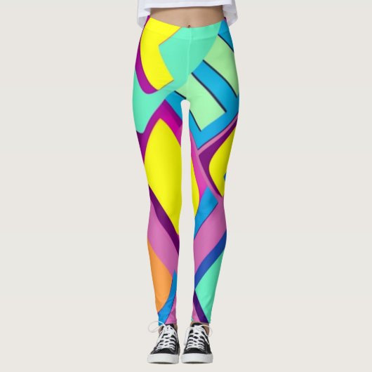 Funky Pop Art Leggings (Vorderseite)