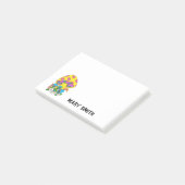 Funky Pop-Art Mushroom Post-it Klebezettel (angewinkelt)