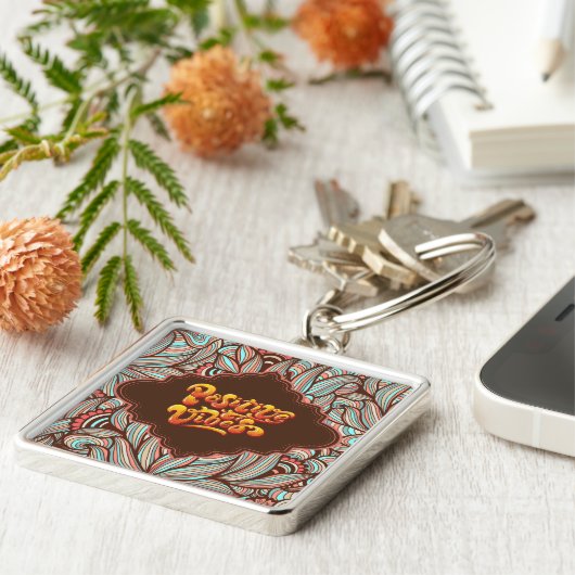 Funky Positive Vibes Schlüsselanhänger (Seite)