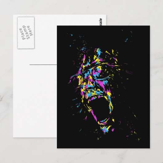 funky postkarte (Vorne/Hinten)