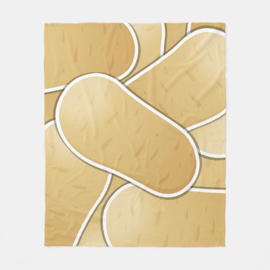 Funky Potato Fleecedecke (Vorderseite)