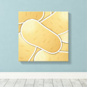 Funky Potato Leinwanddruck (Insitu (Holzboden))