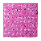 Funky 'Pretty in Pink' Mosaic Tiles Pattern Fliese (Vorderseite)